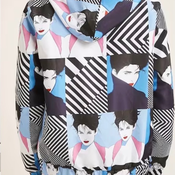 GUCCI LIKE NWOT-⭐️FOREVER 21  Patrick Nagel anorak 1980s!!EXTREMELY HARD TO FIND - Picture 7 of 9